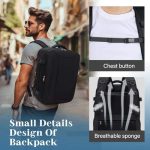 Sac à dos cabine 45x36x20 cm – Format EasyJet avec compartiment PC, 30L, poches multiples – Image 7
